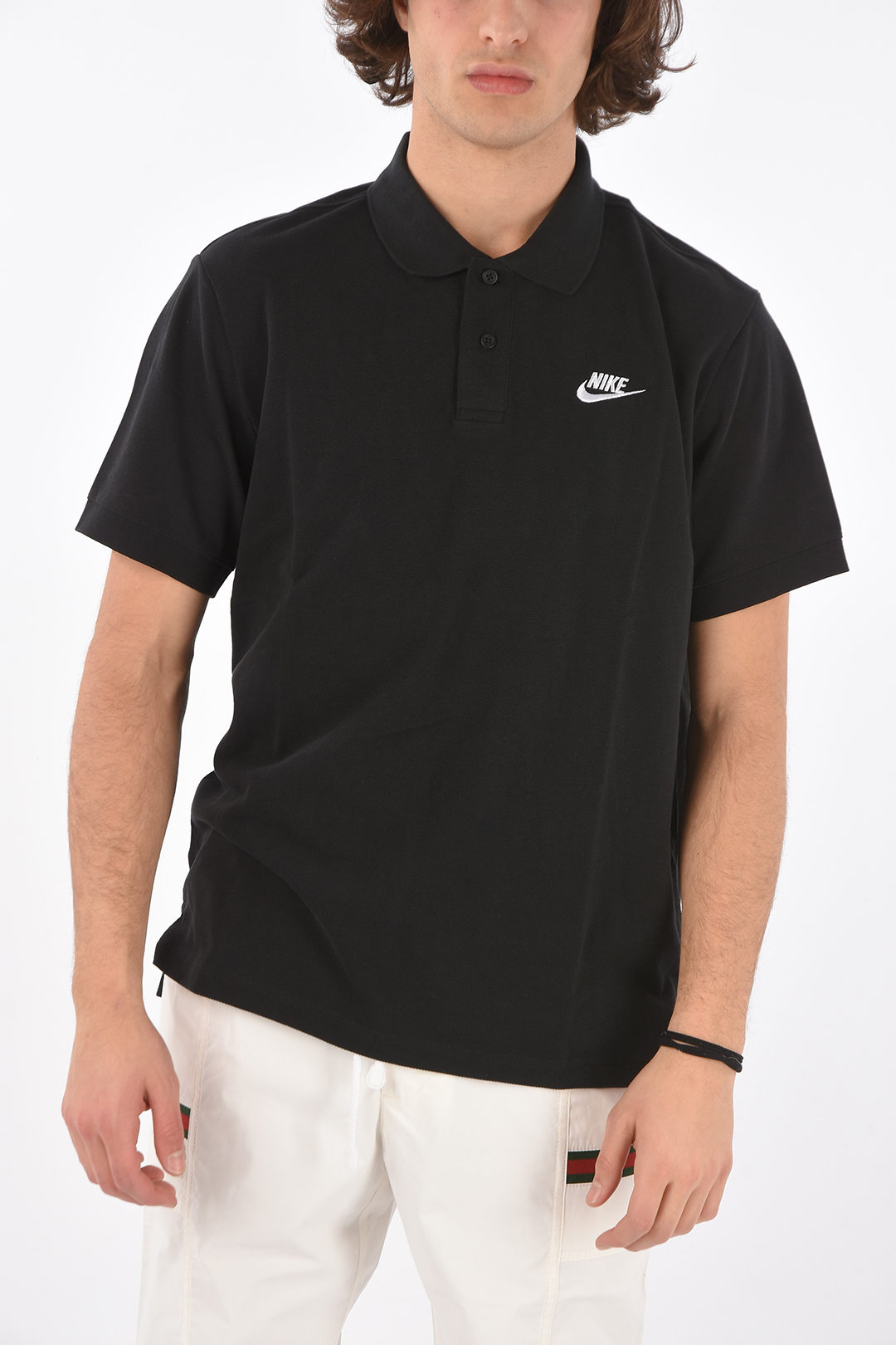 muis of rat vacht terwijl Nike Piquè cotton Logo Embroidered Polo men - Glamood Outlet