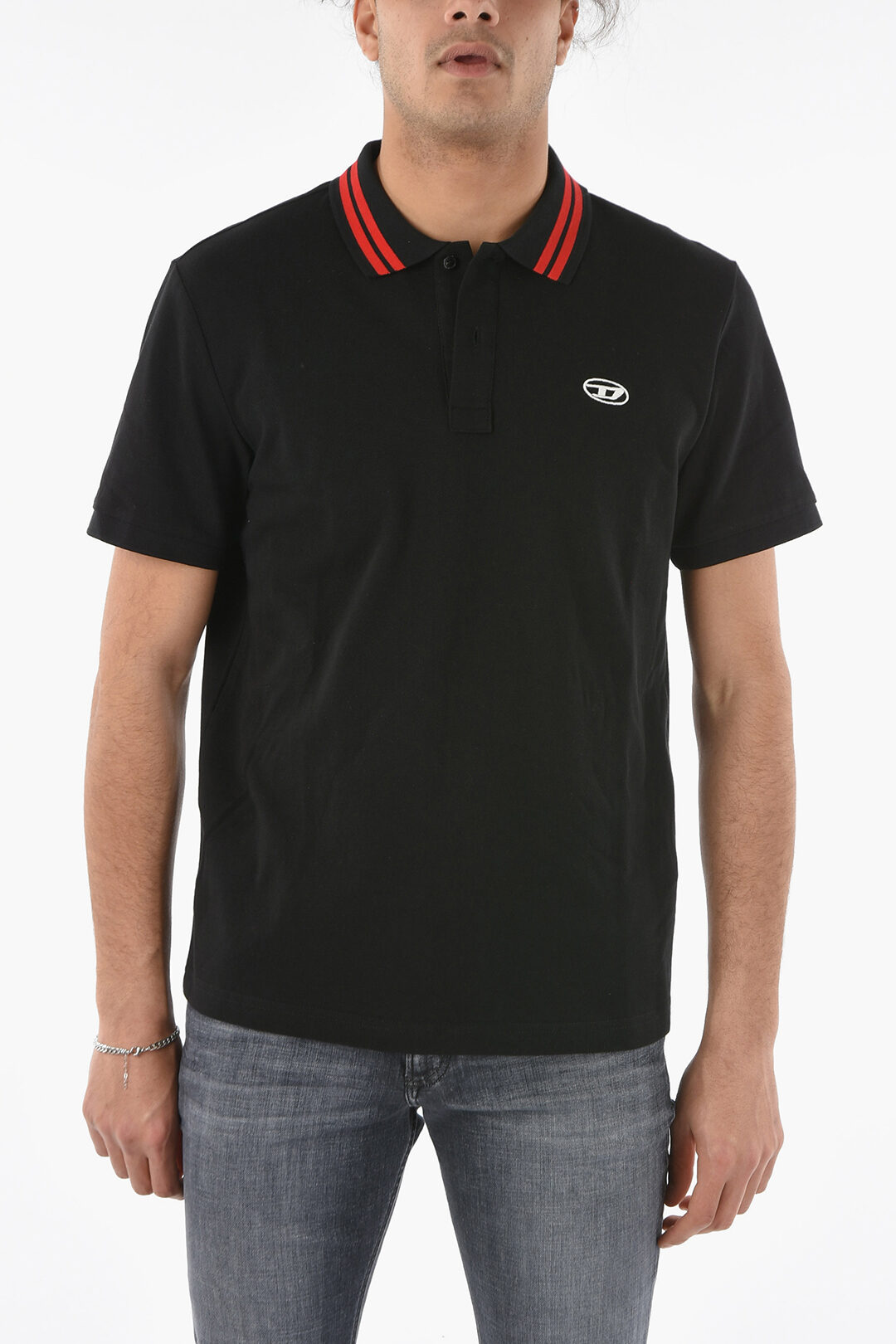 Diesel Piquè Cotton T-VAIDA Polo Shirt men Glamood Outlet