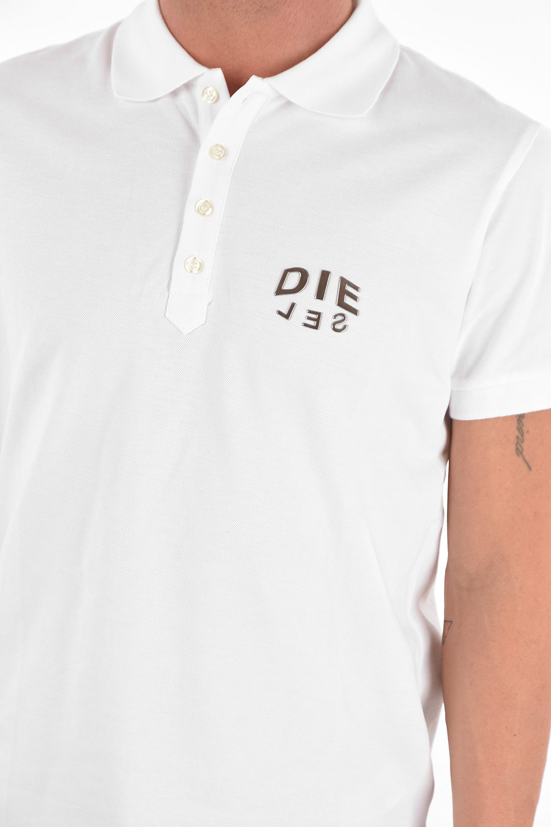 constante Hiel Overeenkomend Diesel pique' 4 buttons T-RANDY-NEW-A2 polo shirt with logo men - Glamood  Outlet
