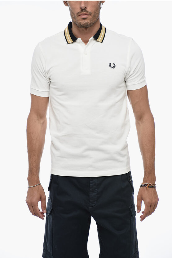 Shop Fred Perry Piquet Cotton Polo With Embroidery