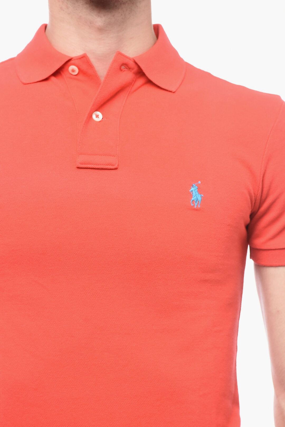 Polo Ralph Lauren Piquet Cotton Slim Fit Polo with Logo men