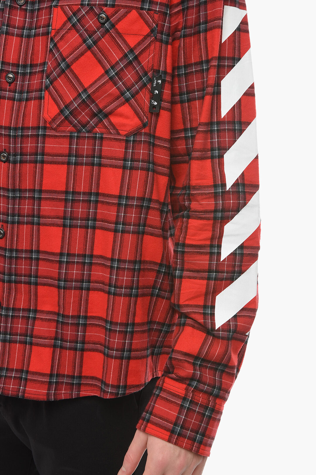 Plaid off white shirt best sale