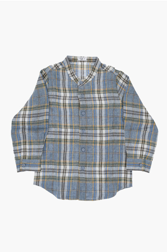 Plaid Checked Linen… - image