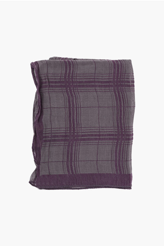 Plaid Motif Linen A… - image
