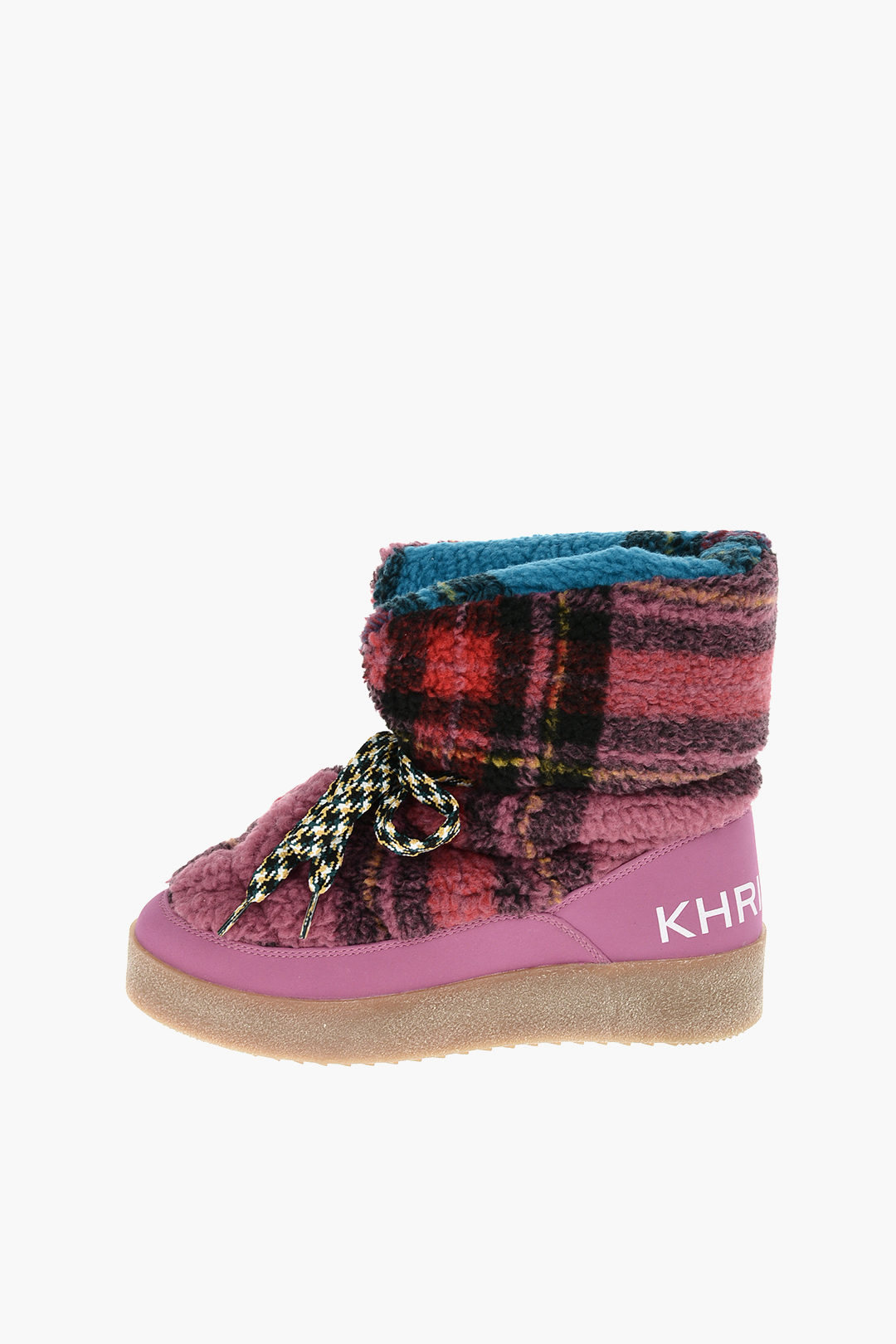 Khrisjoy Plaid Motif Padded Snow Boots damen Glamood Outlet
