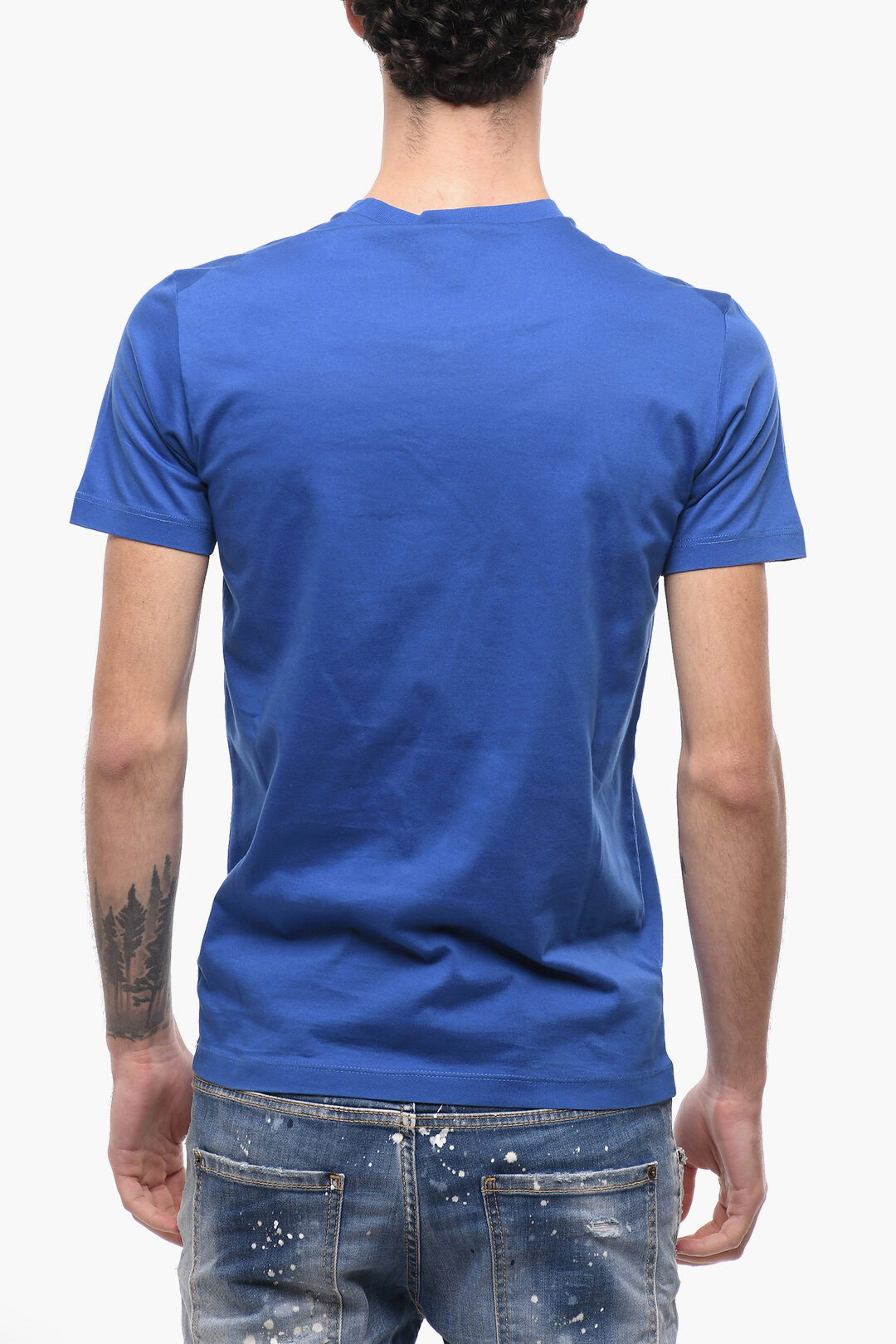 Dsquared2 Plain T-shirt with D2 Print men - Glamood Outlet