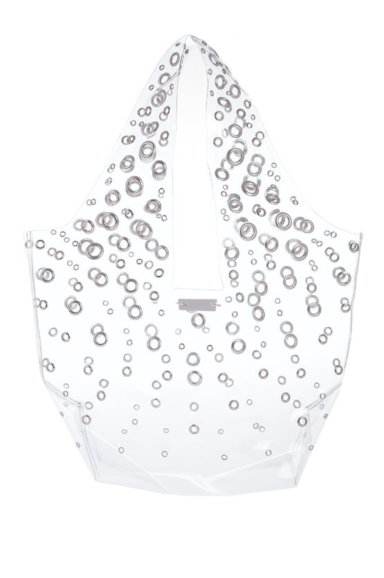 Paco Rabanne Plastic Tote Bag With All-over Studs