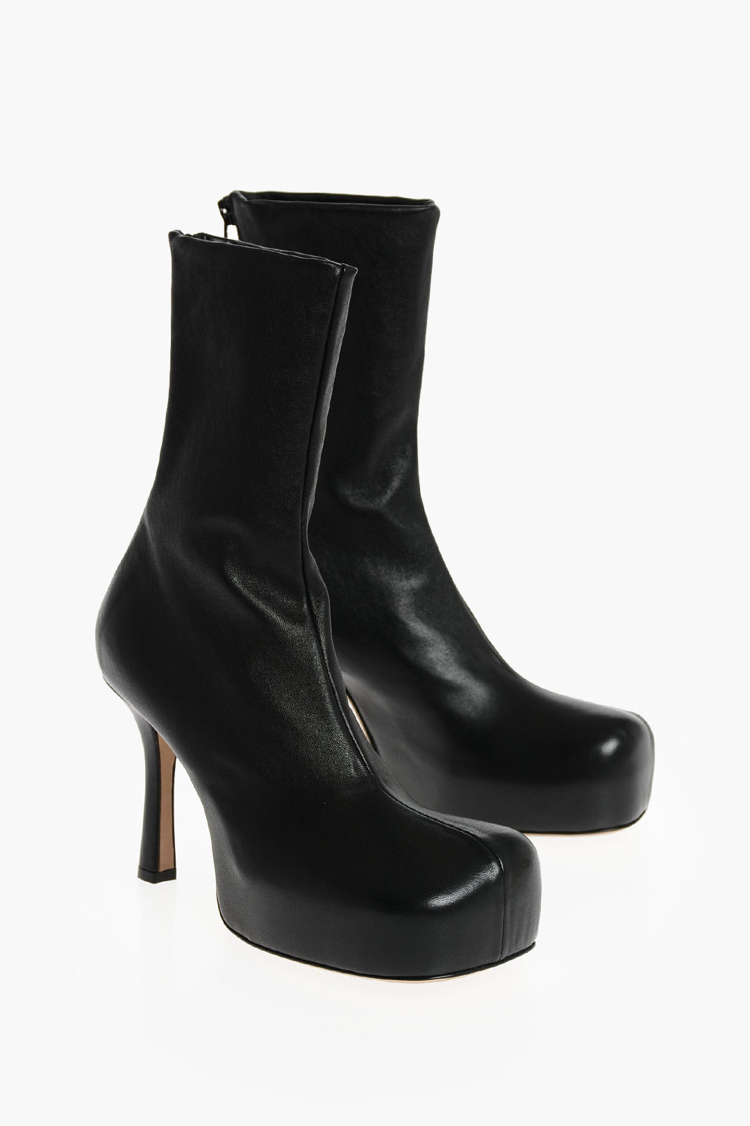 Bottega Veneta Platform Heeled Booties with Square Toe women