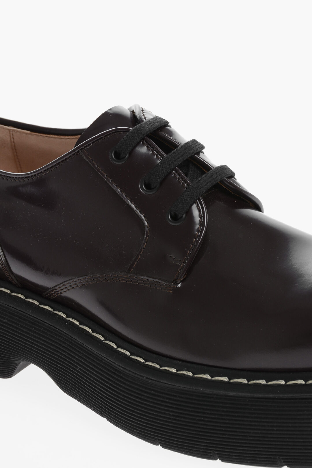 Bottega Veneta Platform Sole OXIDE Leather Derby Shoes men