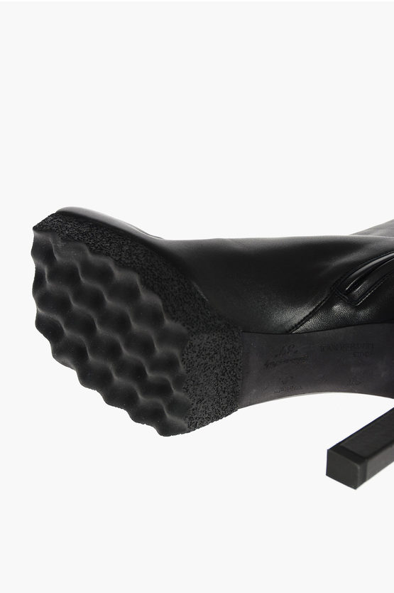 OffWhite Platform SPONGE Boots with Zip and Rubber Sole 여성 Glamood