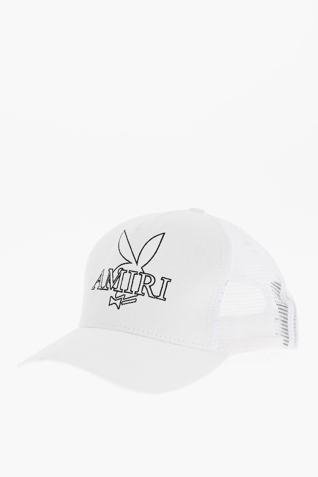 Amiri PLAYBOY Solid Color Cap with Mesh Detail and Logo Embroidery 
