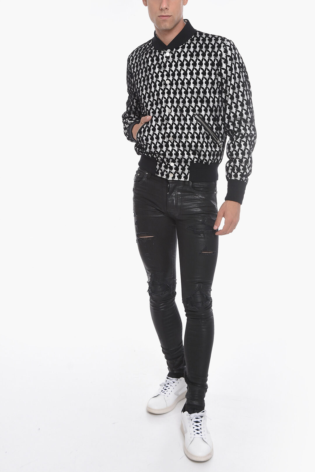 Men's Amiri Rare Super AMIRI Amiri 21AW Playboy Flocked