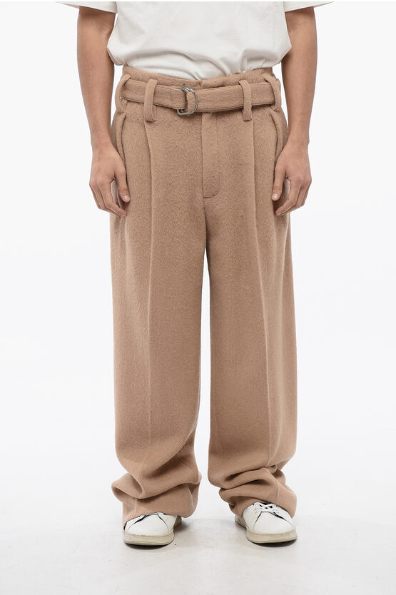 Pleated Belted Wool… - image