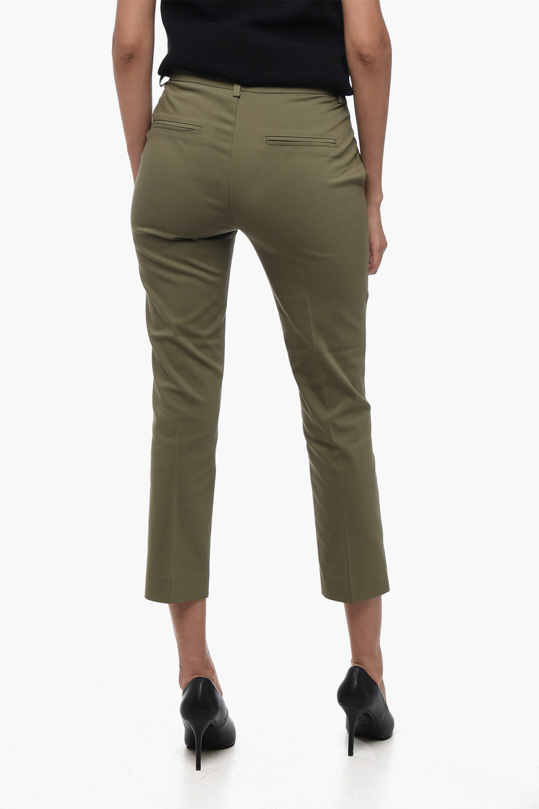 Pleated Cigarette Pants