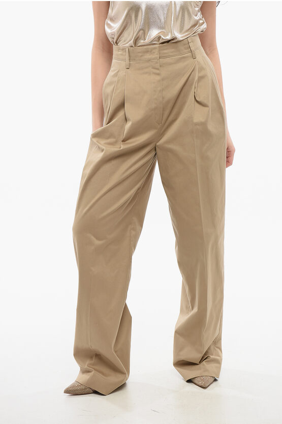 Prada Pleated High-waisted Pants