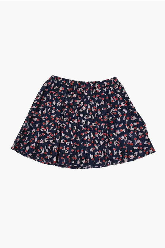Bonpoint Pleated Jais Flared Skirt