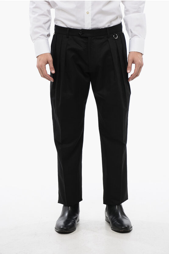 John Richmond Pleated Lexnder Pants With Stud Details