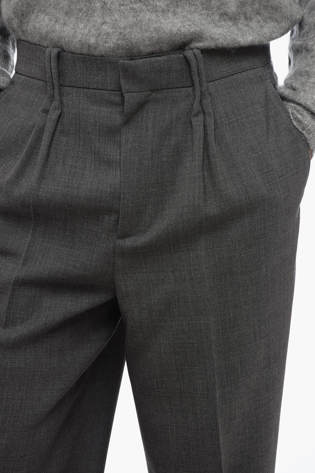 Dior Pleated Regular-Fit Wool Pants men - Glamood Outlet