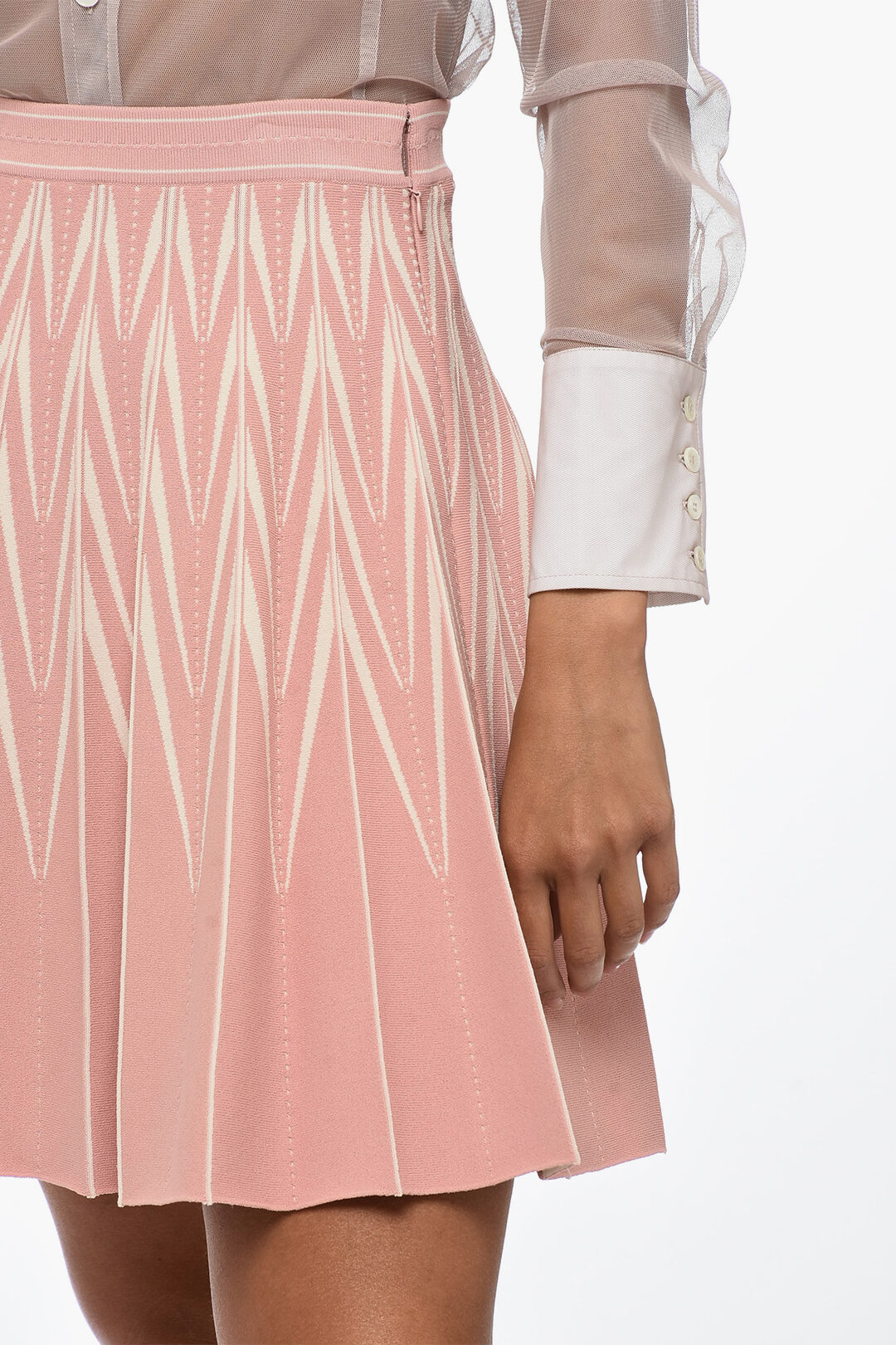 ミニスカート alexander mcqueen FW22 PLEATED SKIRT (710217_Q1A3Y1119) Alexander McQueen Pleated Wool Mini Skirt | Black | FARFETCH