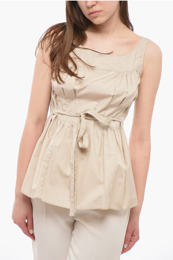 Pleated Top With Be… - image