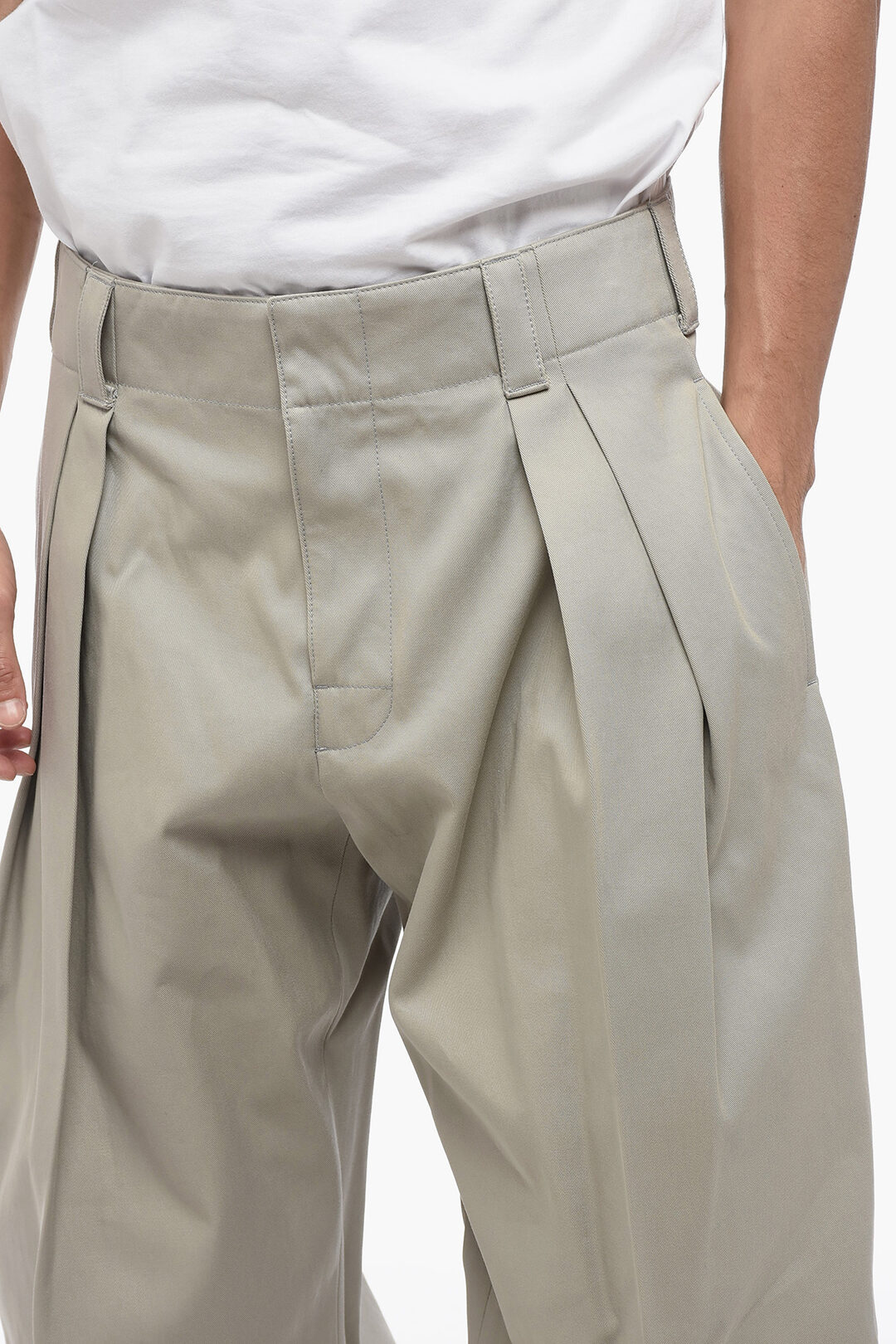 Bottega Veneta Pleated Wide-Fit Pants men - Glamood Outlet