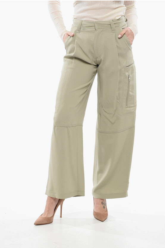 Ami Alexandre Mattiussi Crepe Straight Trousers
