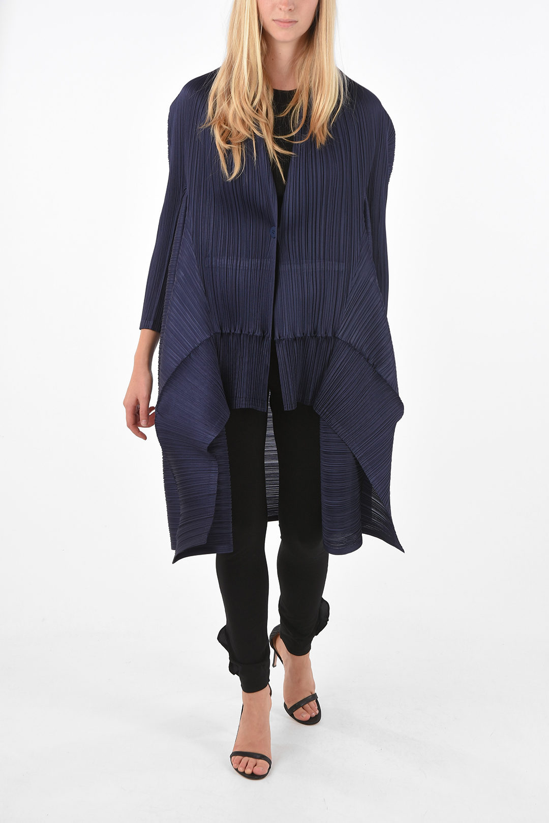 Issey Miyake PLEATS PLEASE multi-pleated maxi cardigan women