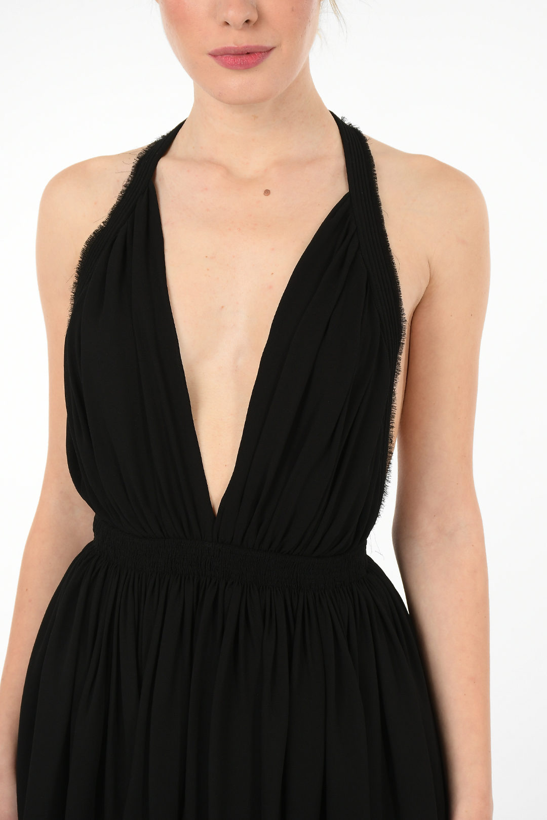Lili - Black Sequin Plunge Neck Dress | Afterpay | Zip Pay | Sezzle – A&N  Luxe Label