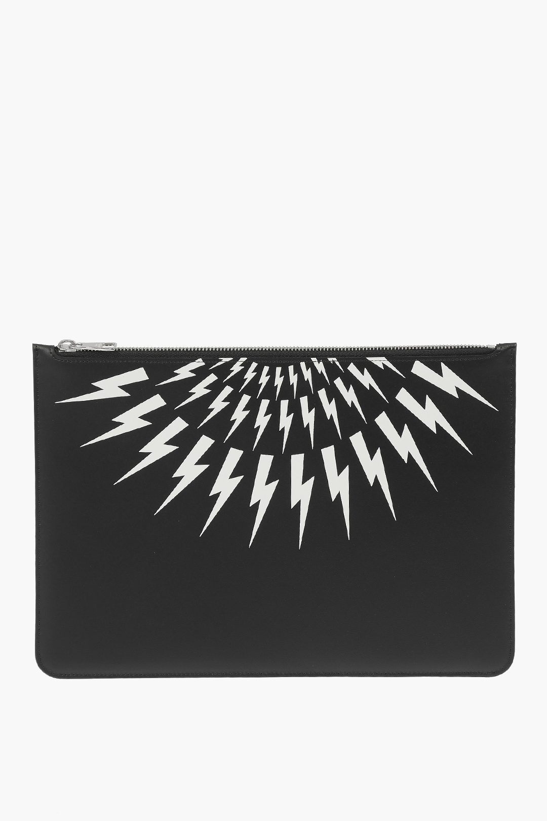 Neil Barrett Pochette THUNDERBOLT FAIRISLE in Pelle uomo - Glamood Outlet