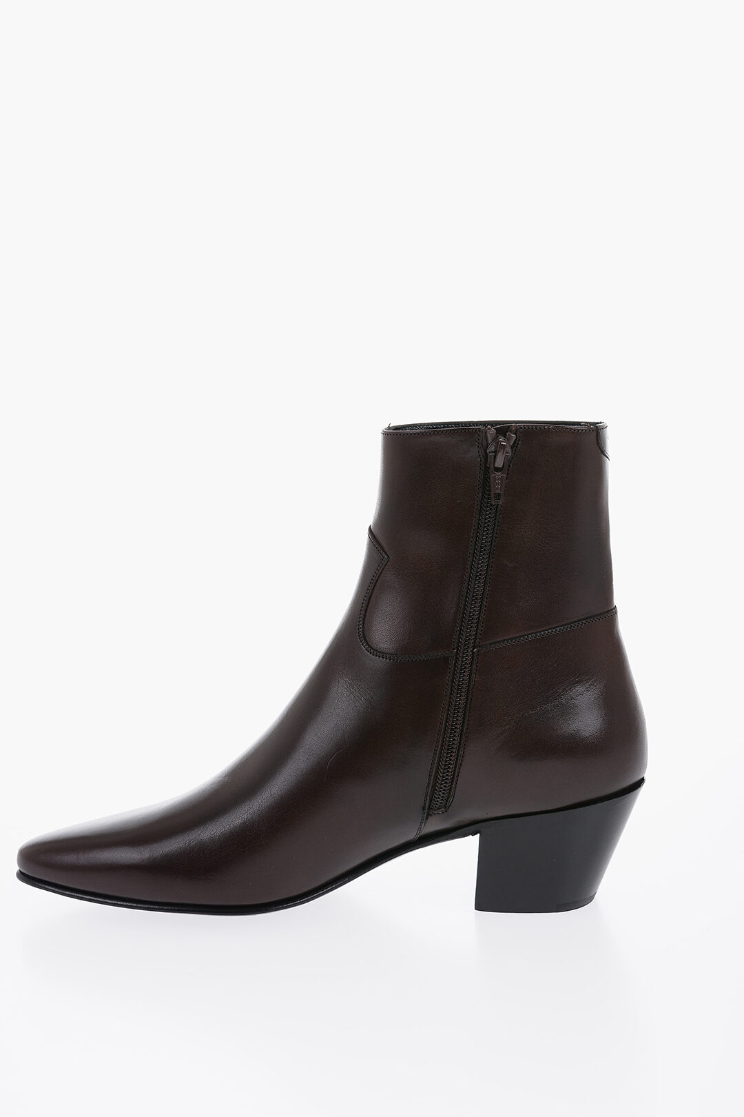 セリーヌJACNO BOOTS JACNO Zipped Ankle Boots - Oak Brown, 60mm Heel – CHIIIQ