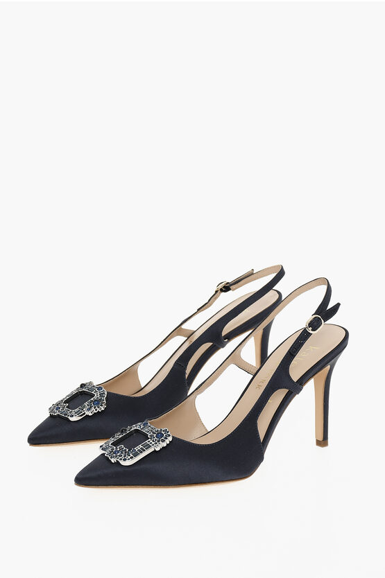 Kate Spade Pointed Pumps With Straps Heel 11 Cm In Black