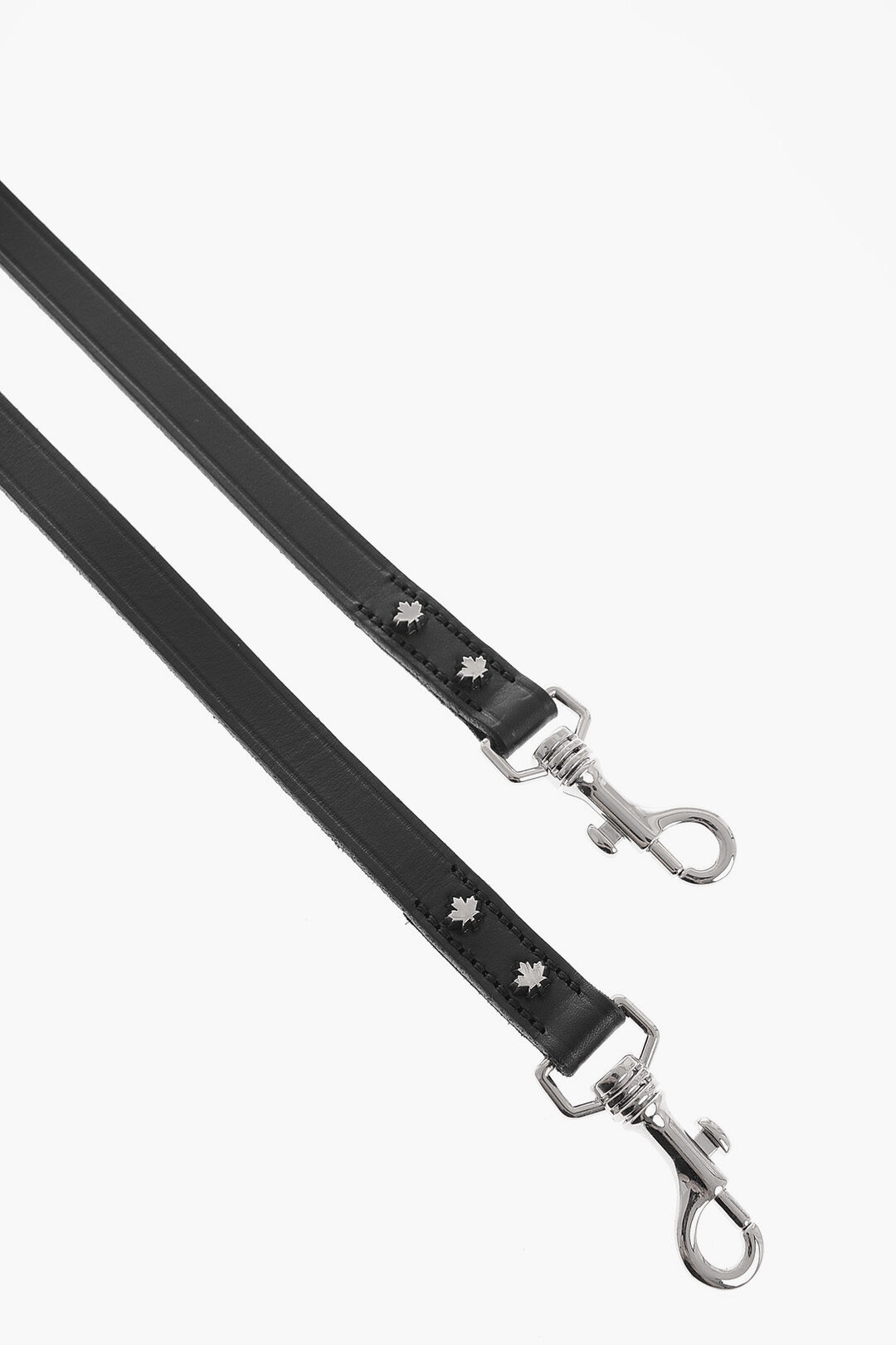 Dsquared2 POLDO DOG COUTURE Leather Dog Leash with Double Snap Hook