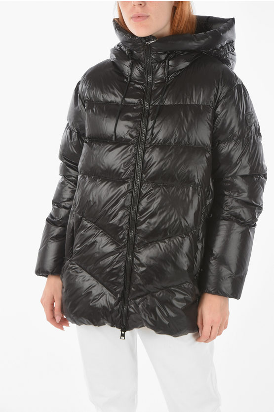 Shop Woolrich Polished Fabric Packable Birch Down Jacket With Hood