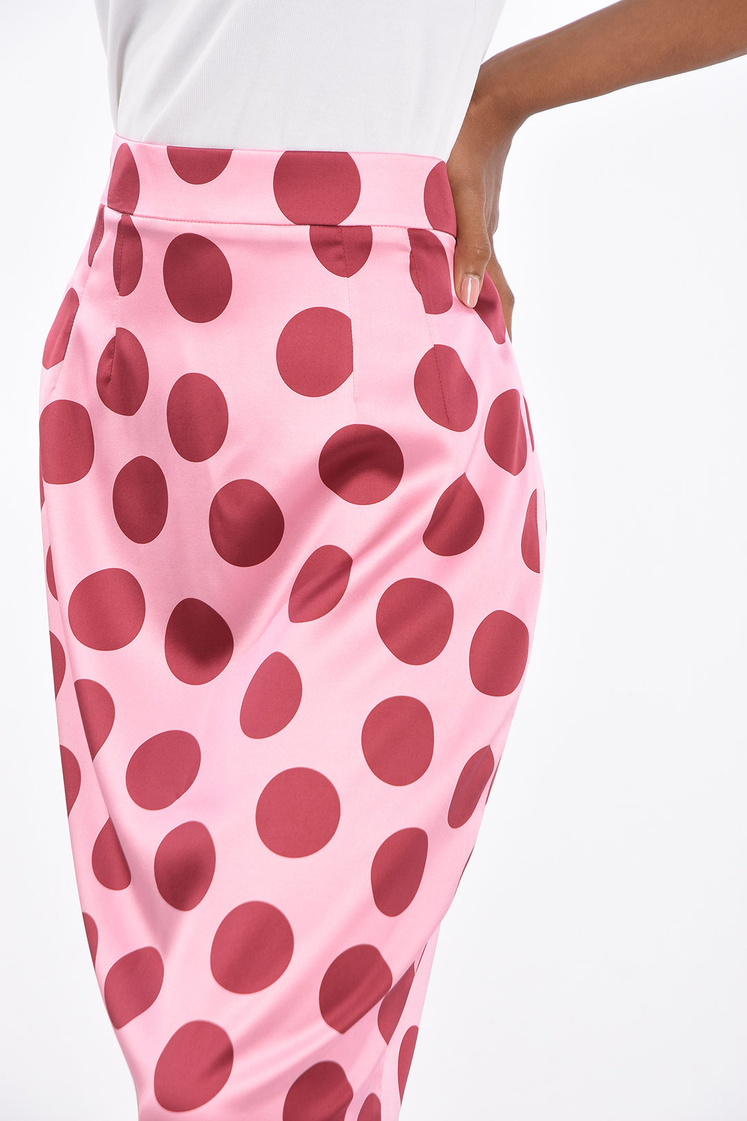 Dolce & Gabbana Polka Dot Printed Silk Midi Skirt women - Glamood Outlet