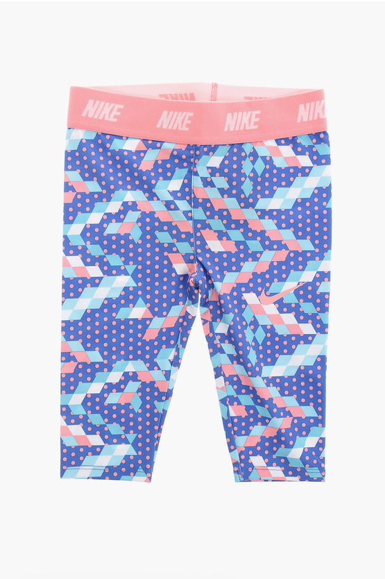 Nike Polka Dots Dri-fit Leggings In Multi
