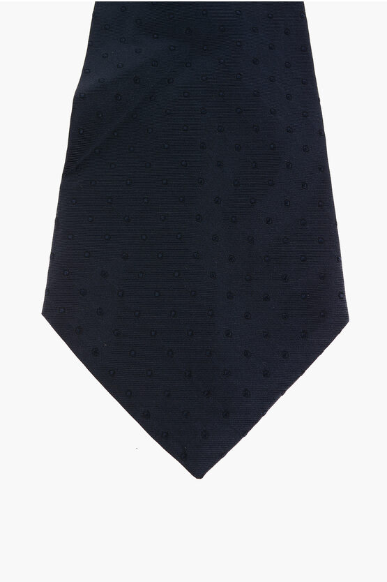 Polka Dots Silk Cerimony Ascot Tie