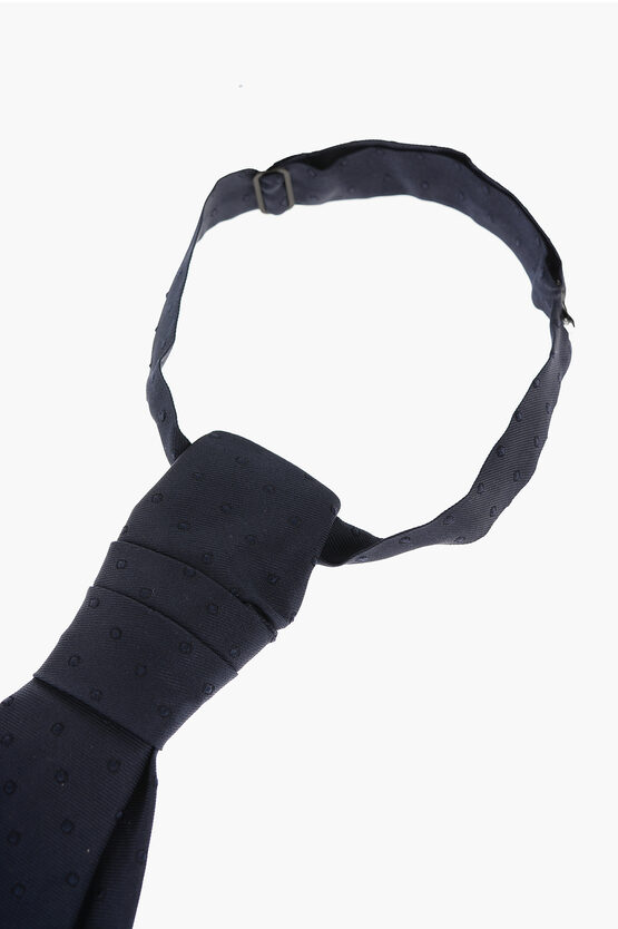 Polka Dots Silk Cerimony Ascot Tie