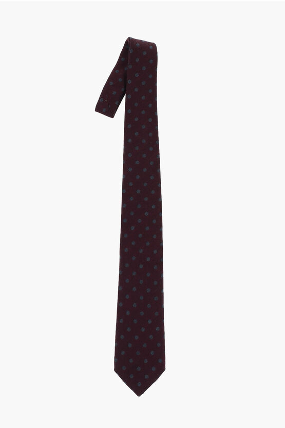 Corneliani Polka Dots Wool Tie