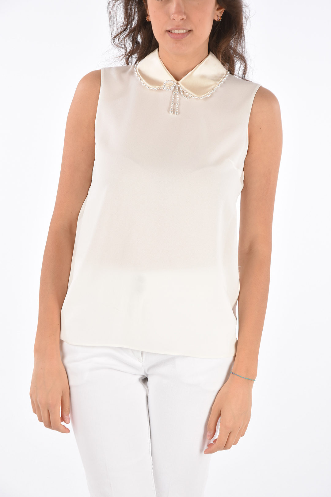 トップス Miu Miu 00s Pleats Sheer Shirt Miu Miu 00s Pleats Sheer Shirt | eBay