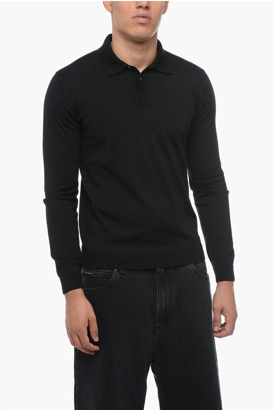 Shop Roberto Collina Polo Neck Wool Sweater