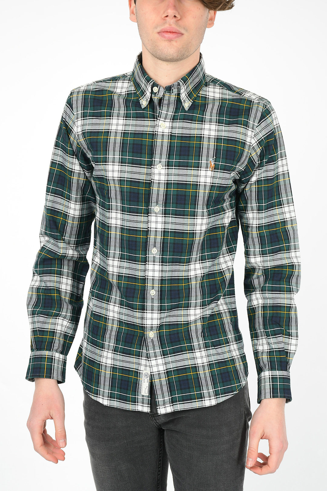 polo plaid button down shirt