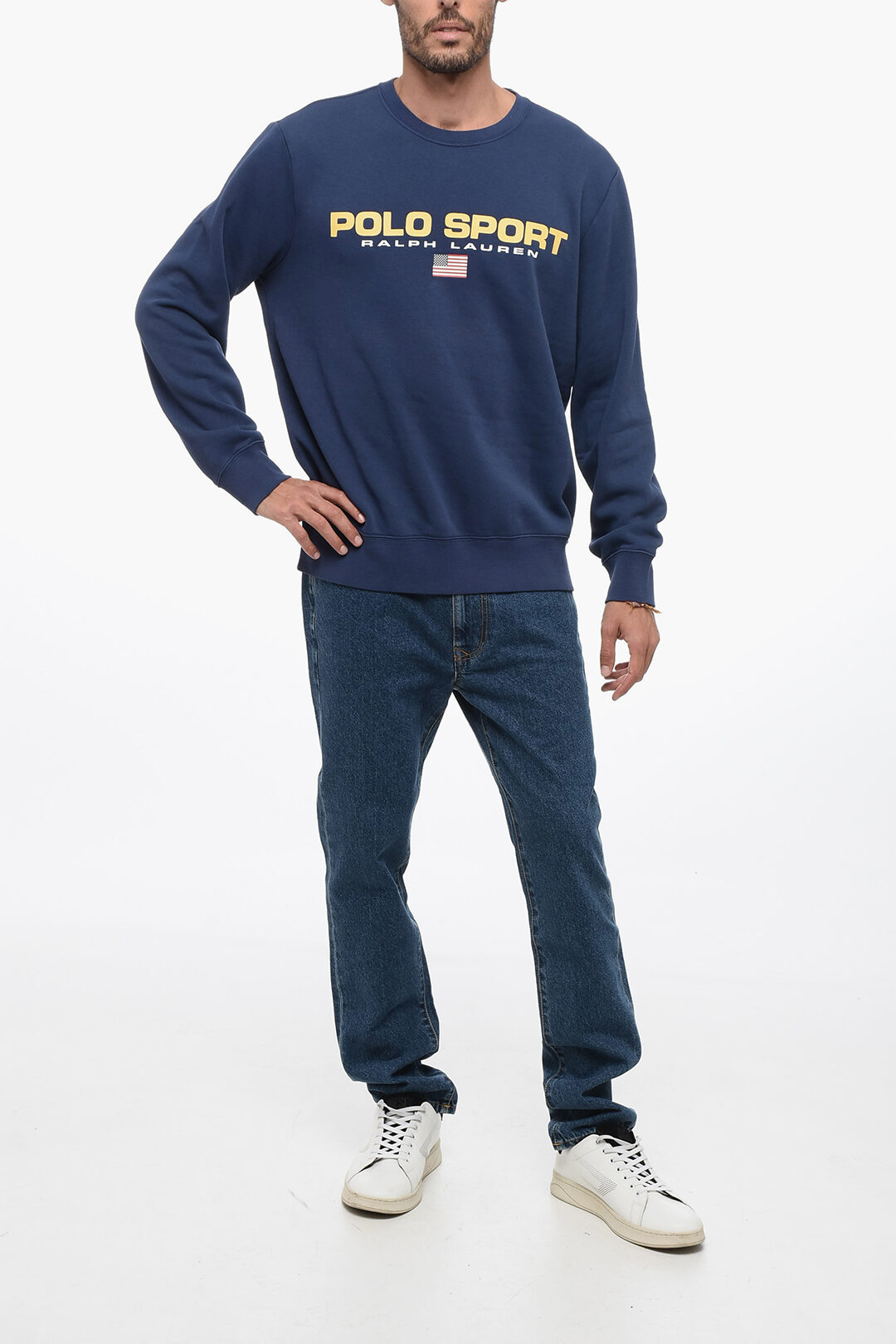 Polo Ralph Lauren POLO SPORT Crew Neck Fleece Cotton Sweatshirt with Print men Glamood Outlet