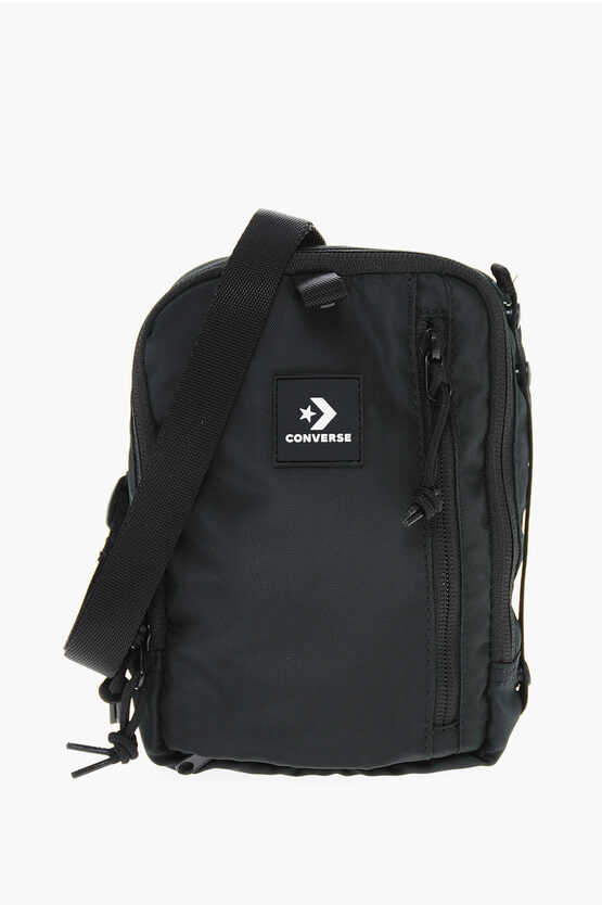 Converse Polyester Mini Crossbody Bag In Black