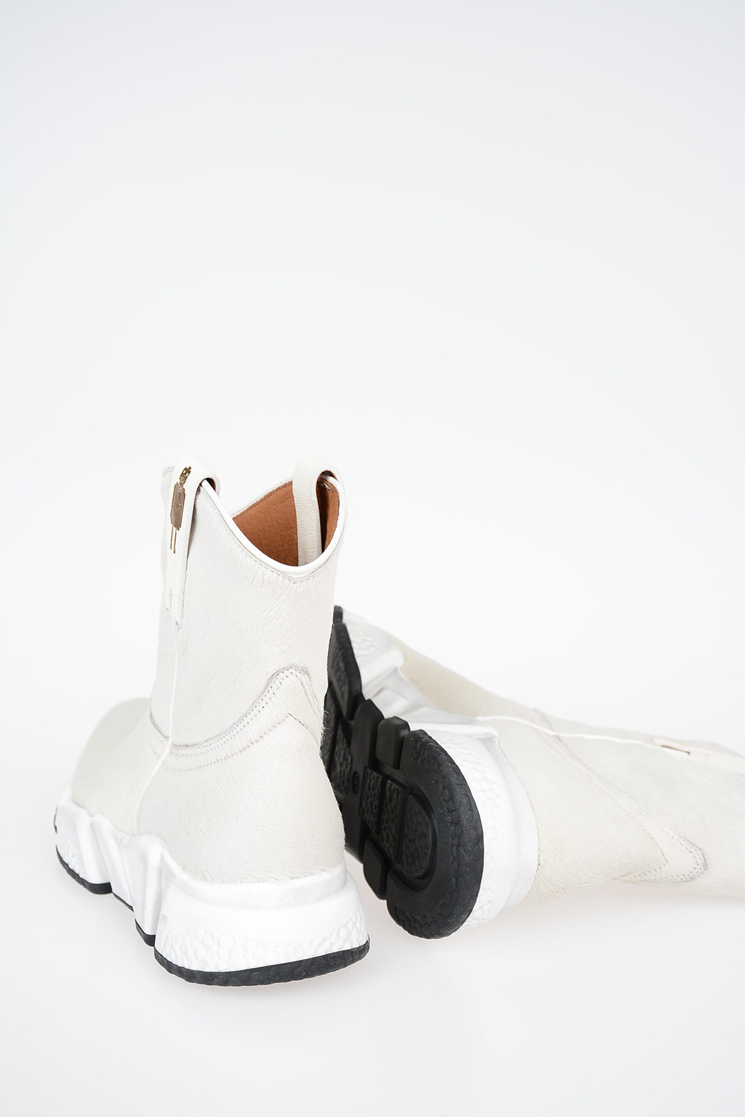 pony skin ankle boots