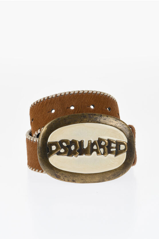 Ponyskin Belt With … - image