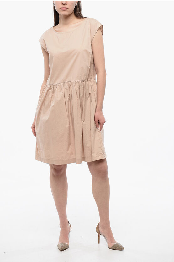 Woolrich Popeline Cotton Sleeveless Dress