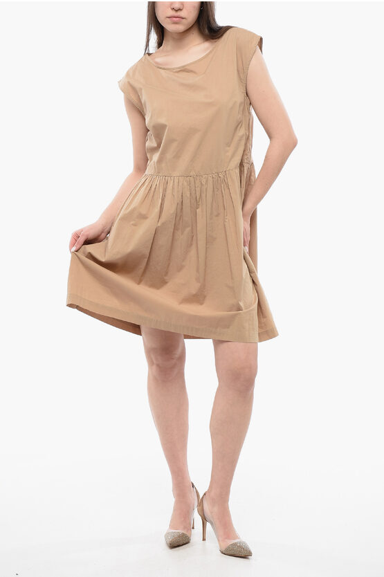 Woolrich Popeline Cotton Sleeveless Dress
