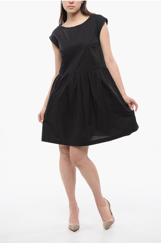 Woolrich Popeline Flared Midi Dress