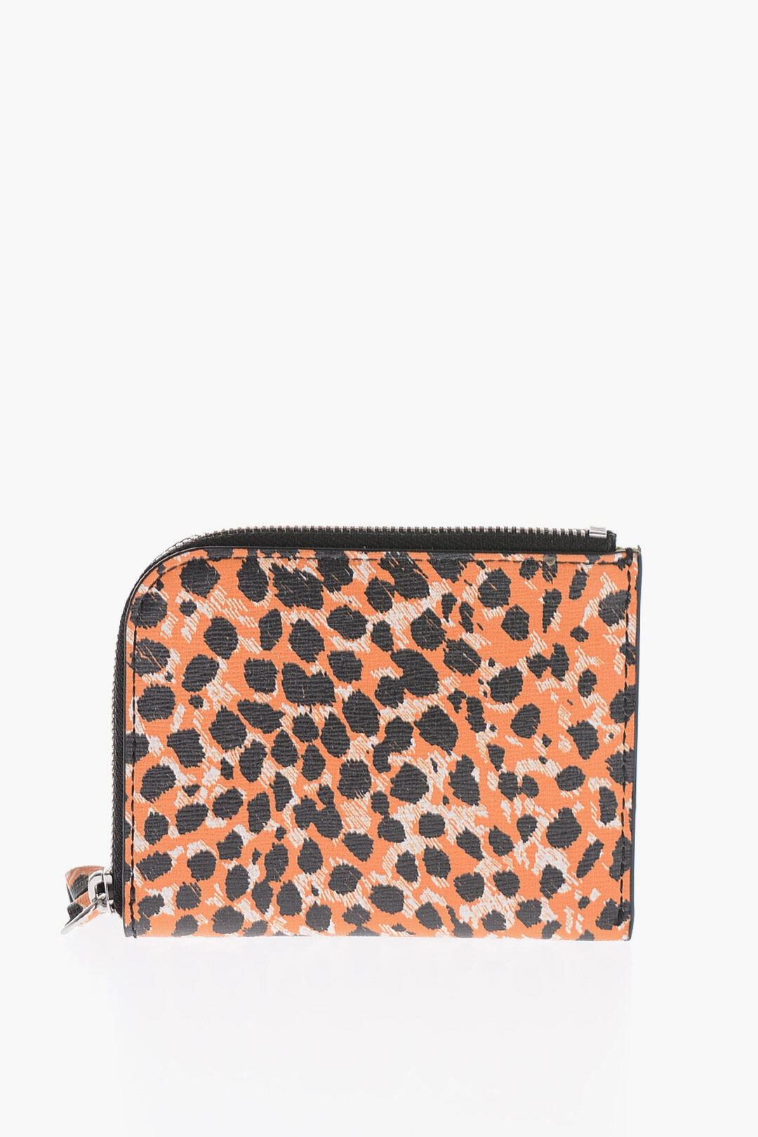 Ganni Porta Carte in Pelle a Motivo Animalier donna
