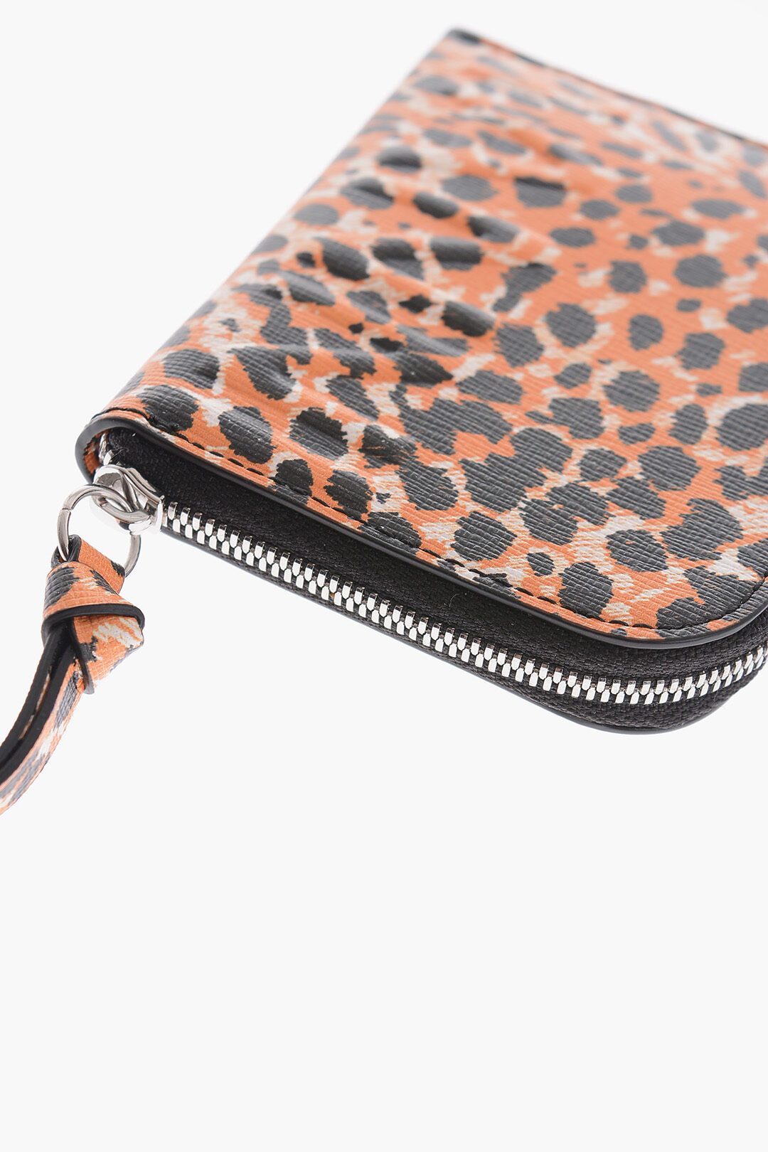 Ganni Porta Carte in Pelle a Motivo Animalier donna